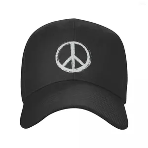 Top kapakları klasik unisex vintage barış işareti beyzbol şapkası yetişkin ayarlanabilir baba şapka kadın erkekler hip hop snapback şapkalar