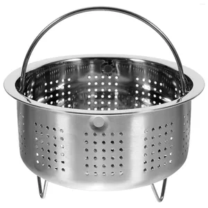 Caldeiras duplas de aço inoxidável, cesta de vapor para arroz, panela de legumes, coador, panela para cozinhar frutas