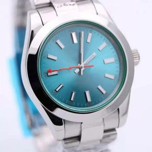 39 mm Automatyczna mechaniczna męska zegarek ze stali nierdzewnej Pasek Niebieski Niebieski wybieranie na rękawie na rękę Stłączone klamra Montre de Luxe Waterproof312y