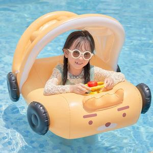 Outras piscinas SpasHG Rooxin carro inflável piscina assento flutuante com volante tubo de jogo de água para bebê babi anel de natação anel flutuante brinquedos de piscina YQ240129