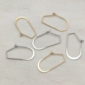 Necklaces New Arrival! 30x17mm 100pcs Brass Ear Hook Connectors For Handmade Necklace Earrings DIY Parts,Jewelry Findings & Components