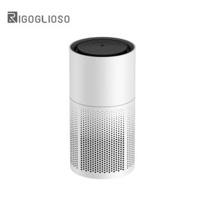 Purifiers RIGOGLIOSO Car Air Purifier Hepa Filter Negative Ion Air Purifier Odor Remover Air Cleaner Formaldehyde Removal Aroma Diffuser