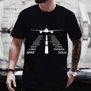 T-shirt da uomo Uomo Donna T-shirt 2024 Estate Harajuku Fonetico PHAbt Pilota Aereo Divertente Aviazione Tees Coppia Streetwear Vestiti Y2K Tops