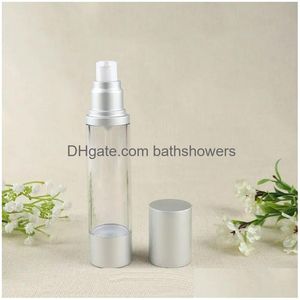 Wholesale 15 30 50 Ml Airless Pump Bottle Refillable Cosmetic Container Makeup Foundations And Serums Lightweight Leak Proof Shockpro Dhiya