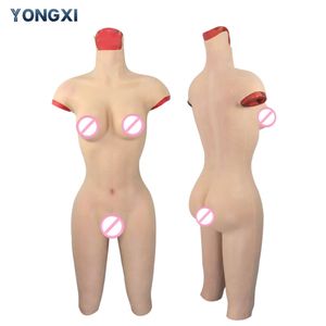 Uma peça bundas homens sexy usam macacões de silicone têm estilos de vagina falsa para escolher sissy crossdressing cosplay