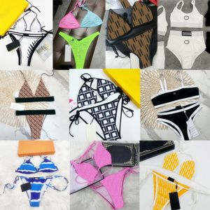 Multi styl Kobiety projektantki stroje kąpielowej Summer Sexy Girls Bikini mody litery Drukuj stroje kąpielowe wysokiej jakości garnitury kąpielowe