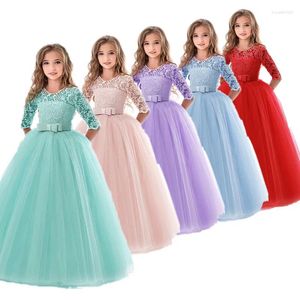 Girl Dresses Girls Wedding Kids For Party Dress Lace Princess Summer Teenage Children Bridesmaid 8 10 12 14 Years