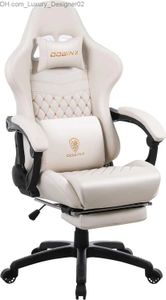 Outros móveis Dowinx Gaming Chair com massagem apoio lombar estilo vintage cadeira de computador de escritório PU couro E-Sports Gamer Cadeiras com Q240129