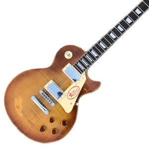 Loja personalizada, feita na China, guitarra elétrica padrão LP de alta qualidade, ligação de trastes, ponte Tune-o-Matic, frete grátis