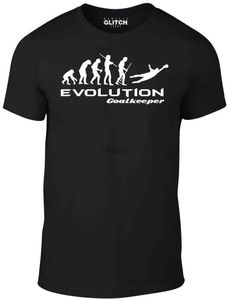 Mäns T-shirts Evolution of GoalEsker T-shirt-Rolig t-shirt Footballer mål Retro Keeper mål 2019 mode märke män toppar t-shirt design