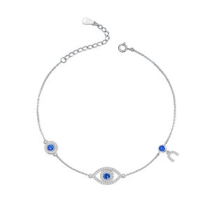 Bangle KALETINE Lucky Evil Eye Bracelets For Women Luxury 925 Sterling Silver Bracelet Gift For Girl Kids Turkey Jewelry