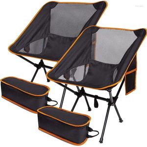 Camp Furniture Outdoor Portable Moon Chair Foldable Beach Iron Tube Space With Storage Bag Strong Load-bearing Leisure