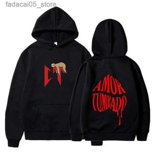 Erkek Hoodies Sweatshirts Corridos Tumbados erkek moda natanael kano uzun kollu kadınlar gündelik harajuku sokak kıyafeti kazakları sudaderas q240129