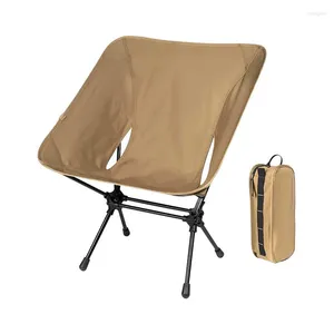 Camp Furniture Leisure Camping Moon Chair Portable Storage Outdoor Folding Aluminum Alloy High Density Oxford Fabric Material