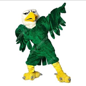 Högkvalitativ Green Eagle Mascot Costume Cartoon Theme Character Carnival Unisex Halloween Carnival Vuxna Födelsedagsfest Fancy Outfit For Men Women