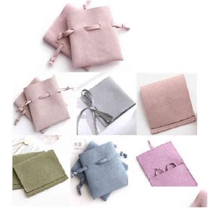 Gift Wrap 10 Pcs Per Bag Personalized Jewelry Packaging Pouches Customized Microfiber Envelope H1231 Drop Delivery Home Garden Festi Dhutd