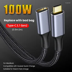 Удлинительный кабель между мужчинами и женщинами 10 Гбит/с Gen2 USB3.1, шнур для передачи данных 100 Вт, быстрая зарядка для ноутбука Sumsung Huawei Macbook Pro