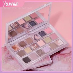 Huda Story 18 Colors Desert Rose Eyeshadow Palette Långvarig Mashed Pearl paljetter Matte Earth Eye Shadow Eye Makeup TSLM2 240124