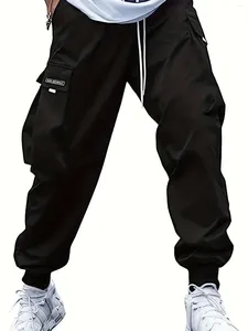 Мужские шорты в американском стиле весна-лето, мужские повседневные брюки-карго с карманами, большие размеры, свободные двери, эластичные спортивные брюки большого размера 46, 48, 50, 52