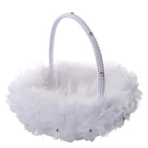 Wedding Flower Girl Basket Decorative Elegant Flower Decor Wedding Flower Basket Bridal Basket292i