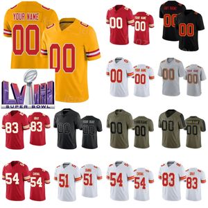 Super Bowls LVIII FOTBALL 22 TRENT MCDUFFIE JERSEY KIDS MAN KVINNA 54 Leo Chenal 51 Mike Danna 21 Mike Edwards 4 Rashee Rice 83 Noah Gray 23 Drue Tranquill Red White