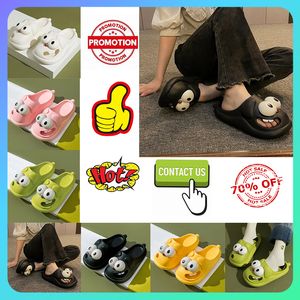 Designer Casual Platform Big Eyed Söta tofflor män Kvinna anti slip slitstarka lätt vikt andningsbar lågklipp mjuk platt sommarstrand toffel