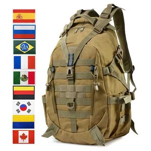 ハイキングバッグOulylan Military Tactical Backpack Men Assault Pack Army Bag 25L Outdoor Travel Bag 900d防水ハイキングキャンプRucksack YQ240129