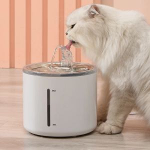 Feeding Stainless Steel Automatic Cat Fountain, Flowing Water Drinking, Dog Filter, Smart Pet Drinker, Dispenser with Sensor, 2L