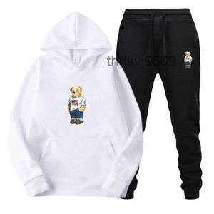 Man Polo Tracksuit Designer Ubrania moda męskie sporne spodnie do joggingu płaszcza luksusowe bluzy