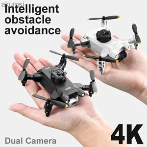 Drones 2023 Novo RC Drone com câmera dupla 4K HD 1080P WiFi FPV Mini Drones Obstacle Evite Helicopter Dobrável Quadcopter Kids Toys YQ240129