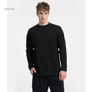 Homens camisetas Nova manga comprida camiseta para homens outono moda algodão cor sólida t-shirts aconchegante streetwear masculino t-shirt 5xl baggy coreano na moda