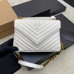 9A Designer Bags Classic Lady Handbags Original Women Leather Counter Quality Flap Purse 24cm Chain Crossbody Wallets Purse with Box