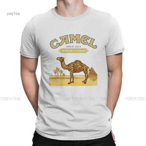 Herren T-Shirts Kamel Zigaretten Grafik T-Shirt Druck Streetwear Freizeit T-Shirt Männer T-Shirt Besondere Geschenkidee