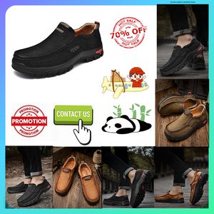 Designer casual plataforma de couro caminhadas sapatos de luxo para homens mocassins de couro genuíno moda estilo francês anti desgaste resistente sapatos de negócios 38-48