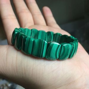 Bangle Natural Malachite Stone Pärlor Braclet Natural Gemstone Bangle Fine Jewelry for Woman for Gift Wholesale!