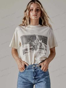 Koszulka damska estetyczne zdjęcie graficzne koszulki Kobiety w stylu koszulki z krótkim rękawem T-shirt chłopak tee mody Tops żeńskie letnie ubrania 2023 T240129