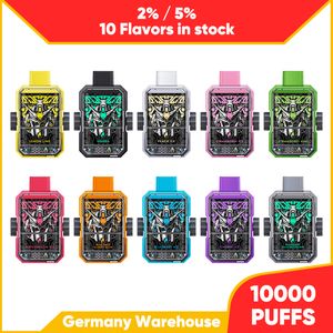 UK Europe Hot Flavors HAPP Bar Crystal 8000 10000 12000 Puffs Rechargeable Wholesale Vapes Disposable Vape