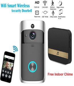 2021 New Home Security Wireless WiFi Doorbell Smart Door Ring HDビデオインターコムカメラベルセキュリティ赤外線深度モニター5973897