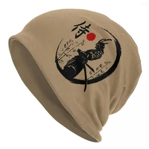 Береты крутой воин, японские шапочки Skullies, шапка самурая, хип-хоп, унисекс, уличная шапка, теплая повязка на голову, шляпы с капюшоном