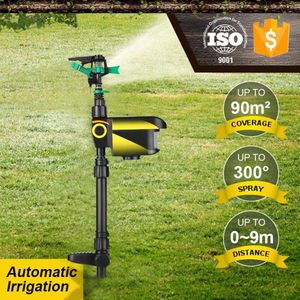 Solar Powered Motion Activated Animal Repeller Garden Sprinkler Scarecrow Animal Deterrent Water Sprinkler T200530303o