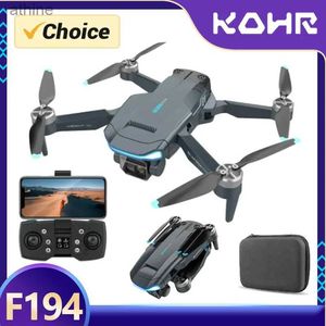 Дроны TOSR 4K HD с двойной камерой 2023 Новый воздушный дрон F194 GPS Бесщеточный двигатель RC Вертолет Профессиональный складной квадрокоптер Игрушка в подарок YQ240129