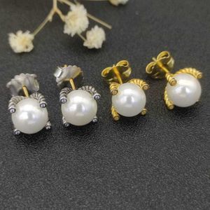 Dis designer di lusso Twisteddy American Fashion Brand Jewelry Orecchini per perle per perle d'argento con diamanti per regalo per feste femminili