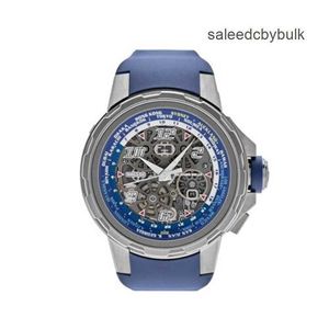 Automatisk Winding Tourbillon klockor Richardmill Men's Luxury Wristwatch Richardmill Automatisk Winding WorldTimer Titanium RM63-02 XG19