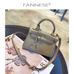 womens bag gift Fashionable Mini Soft Leather Genuine Shoulder Crossbody First Layer Cowhide Lychee Pattern316h