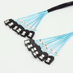 Computer Cables Sata To Cable 4/6 Ports/Set Date 7 Pin Sas 6Gbps HDD Cord For Server Mining