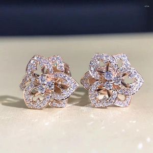 Ohrstecker Koreanische Version Einfache Blumen Schöne Rose Japanisch Und Temperament Trend Ohrschmuck Kopfbedeckung