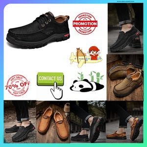 Sapatos de caminhada plataforma casual plana luxo designer sapatos de couro genuíno mocassins de grandes dimensões para homens anti deslizamento usar tênis de couro