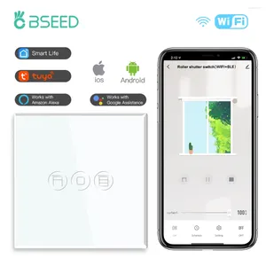 スマートホームコントロールBSEEDワイヤレスWIFIローラーシャッタースイッチシングルブラインドタッチセンサーGoogleアシスタントALEXA TUYA LIFEアプリ