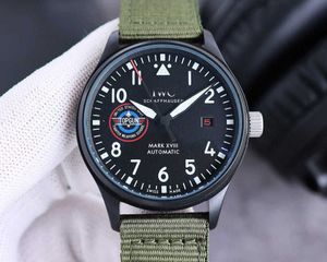 حركة iwcf مشاهدة Montre E07002 الرجال مع Uhrghjgyt الطيار الفاخر الفاخر wristwatche عالية prx الجودة مربع التلقائي Dfgerer