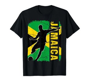 Mäns T-shirts 100% bomullsjamaikansk fotbollslag Jamaica Flag Jersey Football Fans T-shirt män kvinnor unisex t skjortor storlek s-6xl